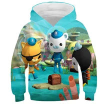 

3-14 Years Child Kids Hoodie 3D Printed The Octonautss Sweatshirt Spring Long Sleeve Children Clothes for Boys Girls Cool Tops
