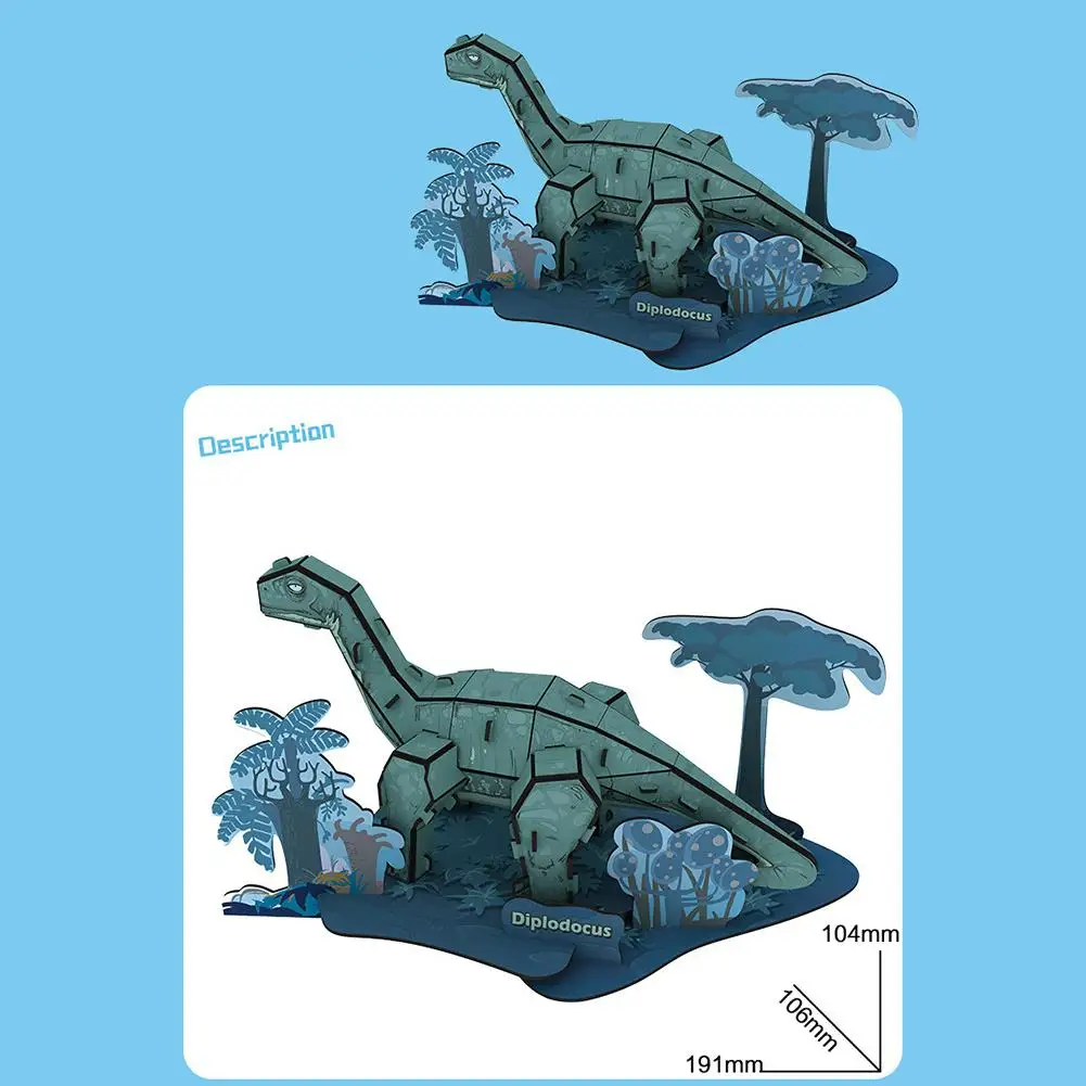 3D головоломки игрушки DIY модели динозваров Бумага Jigsaw Наборы Развивающие игрушки для Для детей игрушки головоломки