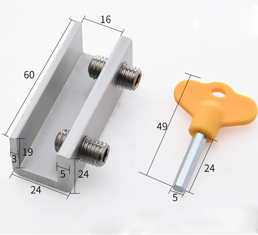 GANCHUN, 4 шт., оконный замок, регулируемый, раздвижной, для детей, для безопасности, для окна, стоп-рама, оконная пряжка с ключами, для дома, офиса, безопасность