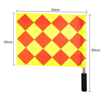 

Football Signal Flags 2PCS Linesman Soccer Referee Flag Flag Rugby World Cup Style Diamond Hockey