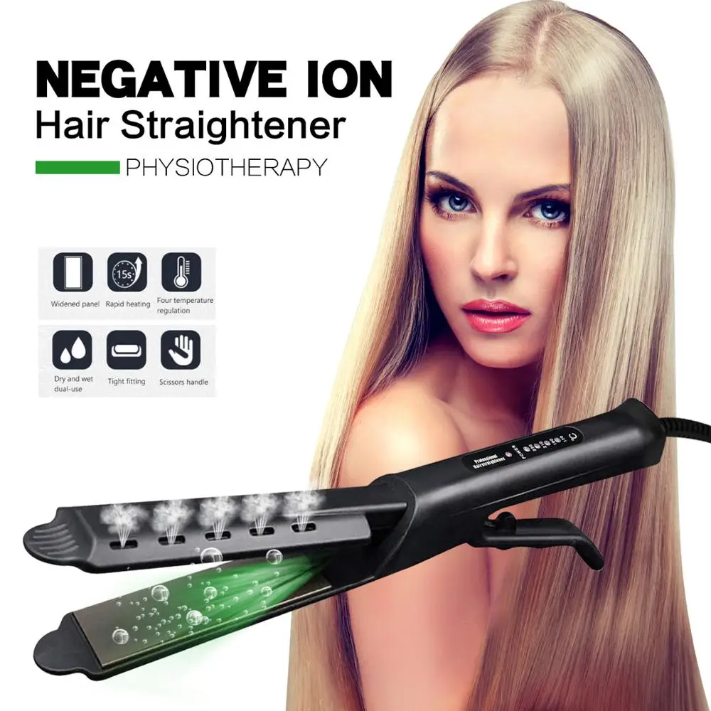 

Hair Straightener Professional Hair Curler Flat Iron Four-gear TemperatureCeramic Tourmaline Ionic Curling Women Hair Styling