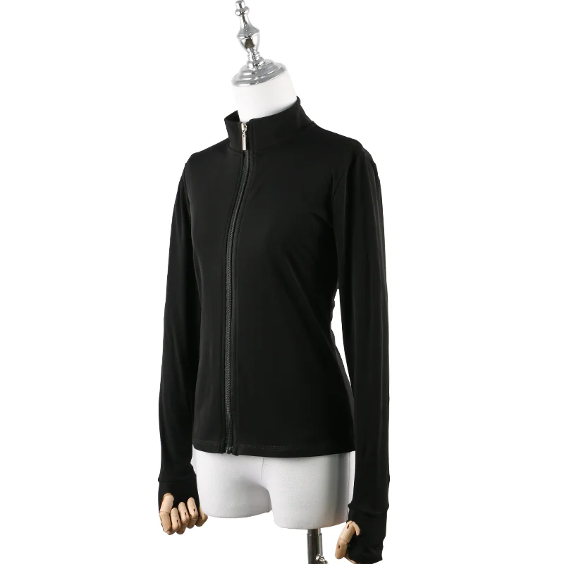 Ice Skating Costume Stretch Girl Training Suit Figure Skating Dress Top Children Adult Performance Suit Shiny Jeweled Iceman Pattern