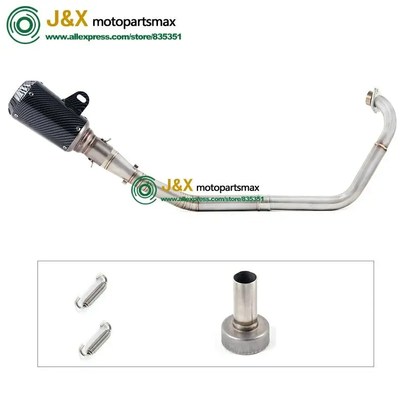 Полная выхлопная система мотоцикла Escape slip on для yamaha YZF R15 MT15 MT-15 2008- средняя труба глушителя DB-Killer
