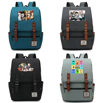 

2020 Fashion Cartoon Anime My Hero Buckle Children School bag Teenagers Student Schoolbags Women Bagpack Men Backpack