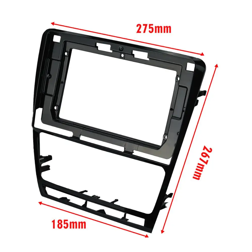 10,1 дюймов 2din Автомобильная Радио фасции для SKODA OCTAVIA 2007- двойной Din автомобиля DVD рамка аудио фитинг адаптер в-тире установка