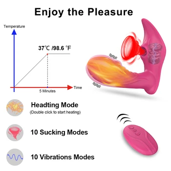 Wireless Remote Control G Spot Clit Sucker Clitoris Stimulator Couples Dildo Panties Vibrators Sex Toys