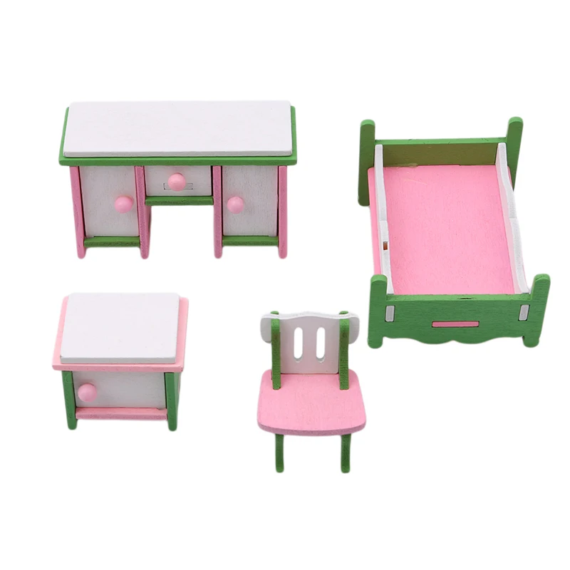 1 set Baby Wooden Dollhouse Furniture Dolls House Miniature Child Play Toys Gifts#9