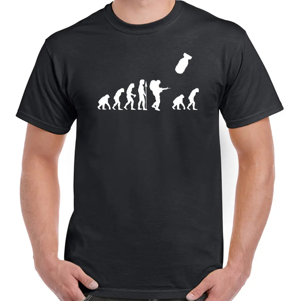 Модная футболка Мужская одежда Evolution Tour Hommes мужская летняя Armageddon GUERRE PAIX |