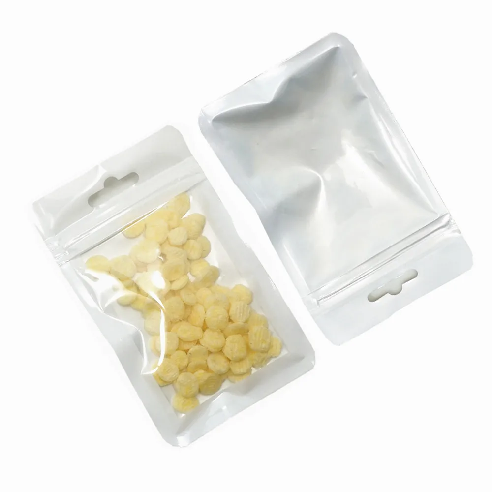 圆角珠光袋 白色 B