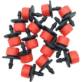 

400Pc 8Holes Red Automatic Watering Nozzle Drip Irrigation Adjustable Flow Drip Micro-Nozzle Drip Emitter Drip Irrigation Nozz