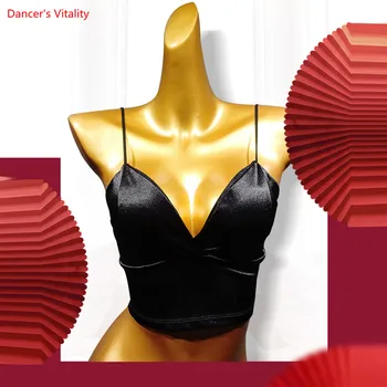 

Latin Dance Thin Straps Tube Top No Steel Ring Vest Dance Beautiful Back Corset Wild Underwear