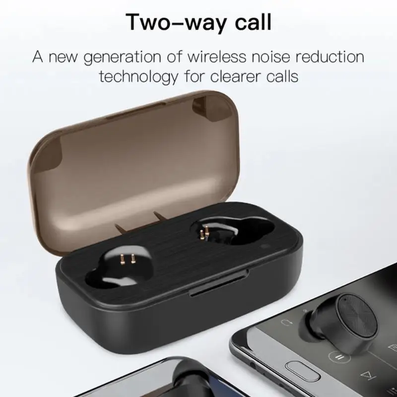 F6 Ture Wireless Bluetooth TWS Earbuds Stereo Wireless Earphone w 2000mah Charging Box Sport Mini Wireless Headset for Xiaomi