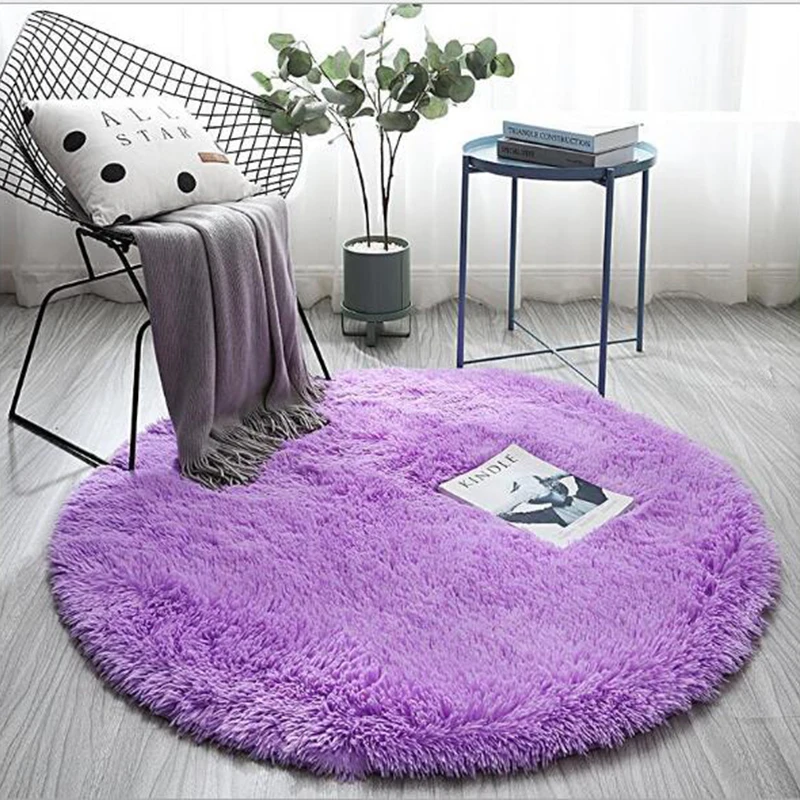 Rainbow tie-dye round rug cute plush stitch carpet for living room sofa  area children's room decoration carpet bedroom floor mat - AliExpress