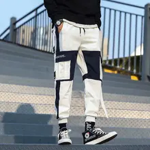 Мужские шаровары с несколькими карманами в стиле хип-хоп, повседневные мужские треккинговые брюки, модные хипстерские уличные штаны в стиле Харадзюку, SA-8