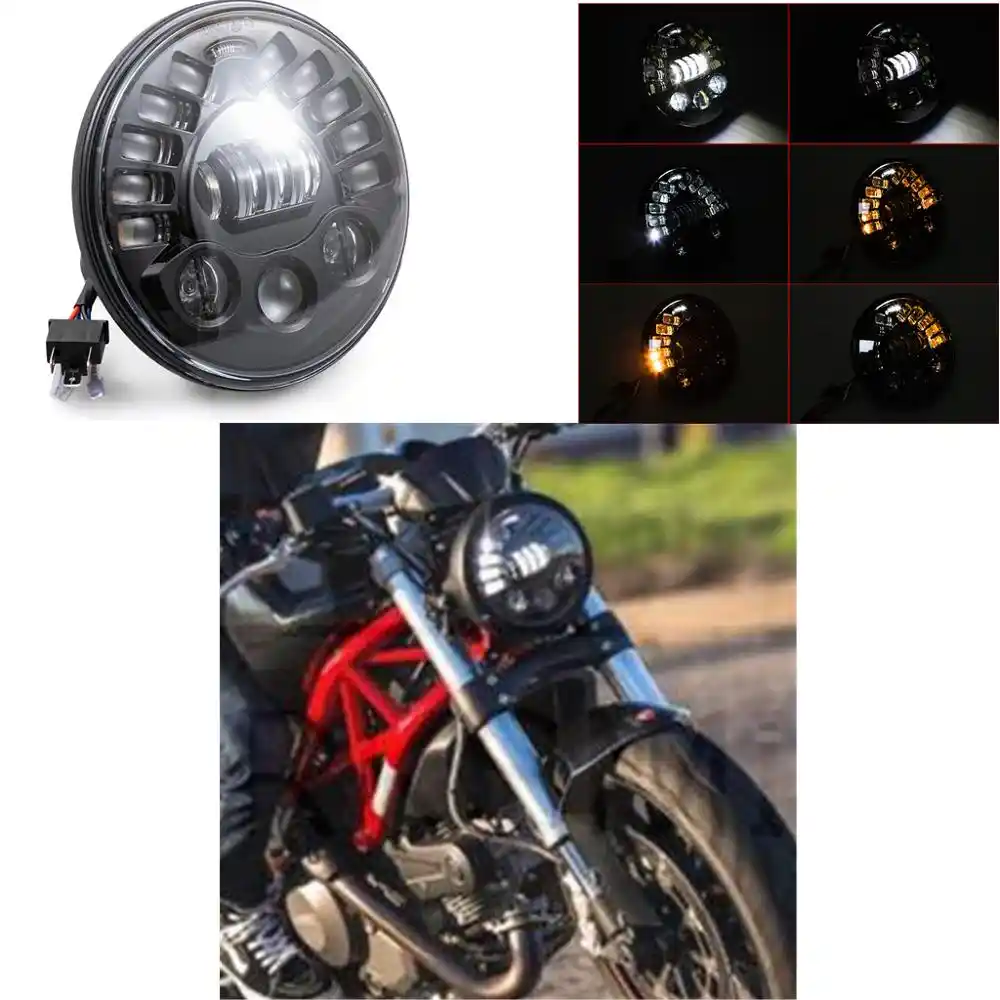 7 Motorrad Scheinwerfer Adaptive Matrix Led Auf Strasse Kurven Fur Harley Touring Motor Aliexpress 