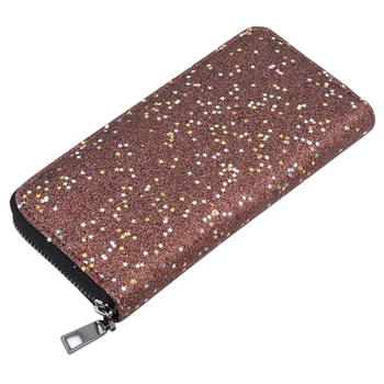 

Luxury Women Long Wallet Sparkly Sequined Clutch Glitter Pu Leather Ladies Phone Bag Card Holder Coin Purse Female Wallets