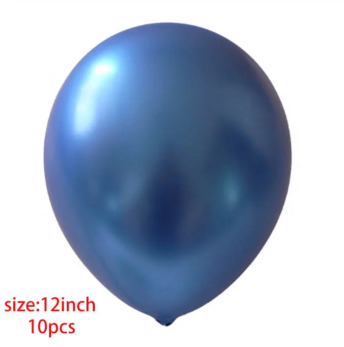 10 шт латексные воздушные шары на день рождения чернильно-голубые и прозрачные воздушные шары со звездами для вечеринки на день рождения воздушные шары с гелием Свадебные украшения - Цвет: metal blue