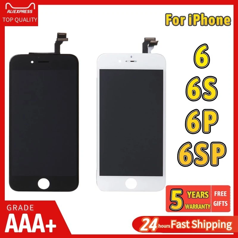 

LCD Screen For iPhone 6 6S Plus 6P 6SP Display Touch Digitizer Assembly Replacement Black White New Glass Pantalla+Tools kit