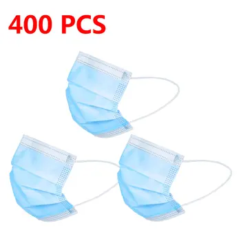

20 50 100 400pcs Anti-dust Anti-pollution 3 layer ply personal Disposable Protective Mask white kids face mouth mask face masks
