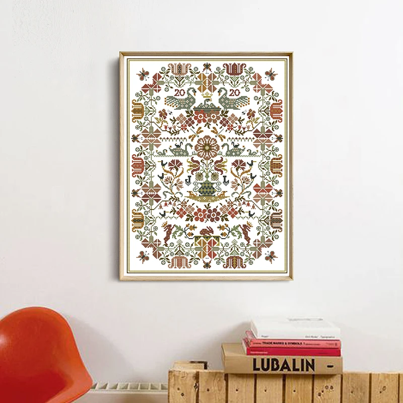 Joy Sunday Totem printing cross stitch kit Aida 14CT 11CT canvas embroidery kit DIY needlework crafts Home decoration painting
