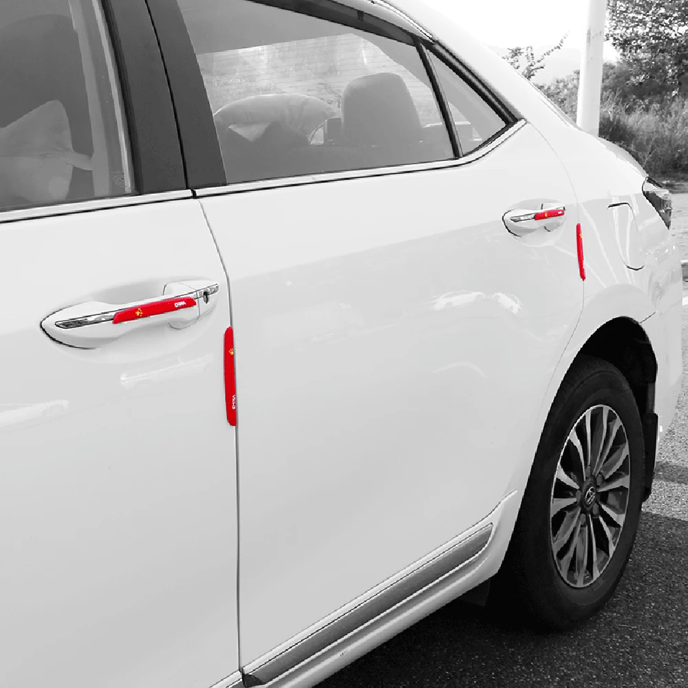 6 Pcs Universal Auto Car Door Edge Protection Guards Buffer Trim Molding Protection Strip Scratch Protector Car Door Crash Bar