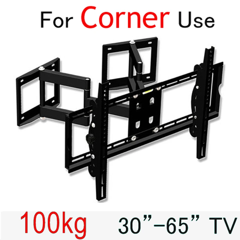 Universal 30"65"80kg 600x400 heavy duty swing arm tv bracket lcd wall