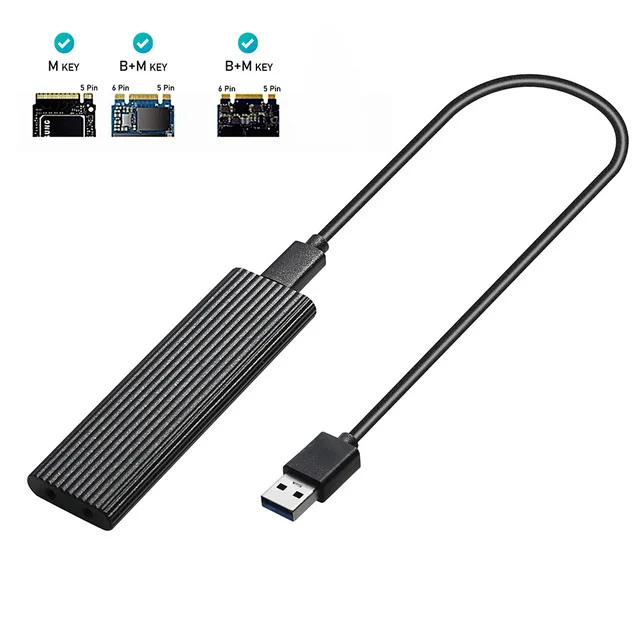 external hdd box M2 NVMe SSD to USB 3.1 Case Dual Protocol 10Gbps M.2 NVMe SSD Enclosure HDD Box M2 NVMe PCIE/NGFF SATA Adapter for M.2 SSD Box laptop hdd case HDD Box Enclosures