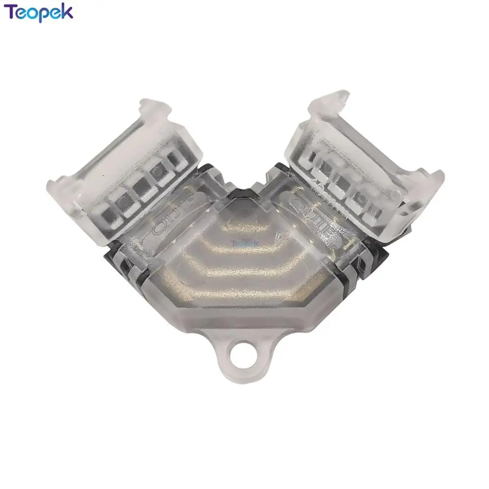 

10pcs RGB 4 pin Corner LED Connector L Shape For Cnnecting Right Angle 10mm 5050 LED Strip Light RGB Color Easy install Strip