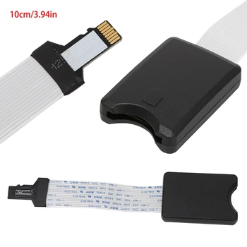 

TF MicroSD Male To SD Female SDHC SDXC Card Reader Extension Adapter Cable Extender For Phone Car GPS TV 10/15/25/46cm