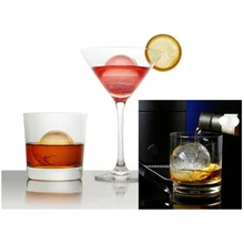 Горячая, 2 больших шарика, домашняя пищевая Морозилка для виски, палочка для мороженого, силиконовая форма льда, кухонный инструмент