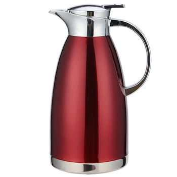 

2.3L Large Capacity Double Wall 304 Stainless Steel Hot Water in sulation Pot Kettle Red