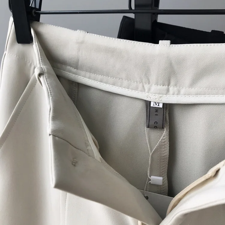 Высокая талия свободные брюки женские элегантные модные женские Pantalones Mujer широкие брюки длиной до щиколотки повседневные брюки Spodnie Damskie