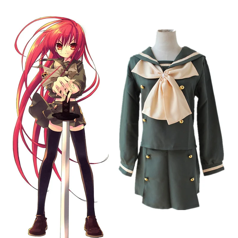 Anime Shakugan No Shana б  ڽ ǻ Shana Full Set Sailor Suit (ž + ĿƮ +  Ÿ) ҷ ǻ