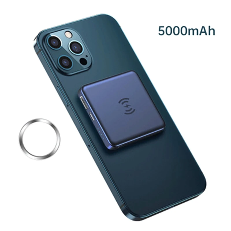 Mini 22W 5000mAh Portable Outdoor Magnetic Wireless Power Bank Camping External Backup Battery Pack for 12/12Pro/12Pro | Мобильные