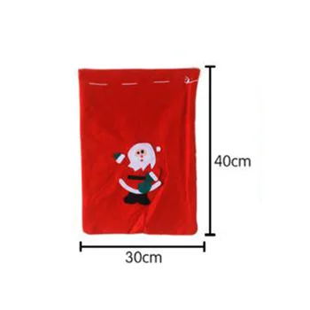 

Christmas Santa Sack Stocking Large Red Xmas Gift Present Bag Stockings & Hangers Gift Bag For Easter Decoration Candy