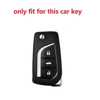 Custodia per chiave auto in lega di zinco per Toyota Auris Corolla Avensis Verso Yaris Aygo Scion TC IM 2015-16 Camry RAV4 accessori per auto - Custodia per chiave auto in lega di zinco per Toyota Auris Corolla Avensis Verso Yaris