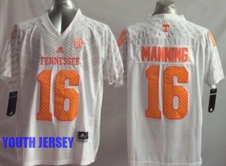 Цвет: желтый Stitiched, Tennessee волонтеры, Peyton Manning для молодежи, детский трикотаж - Цвет: Цвет: желтый