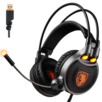 

head game vibration headset USB computer headset microphone