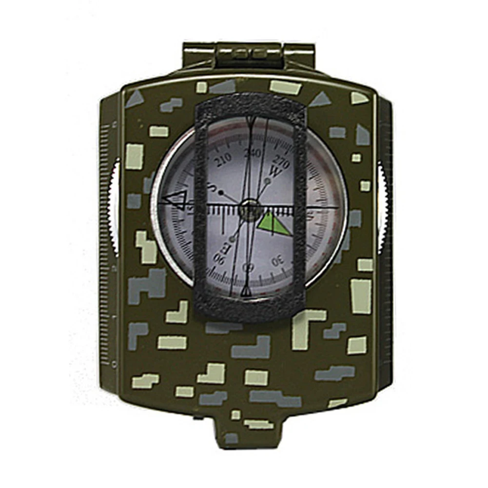 Motoring Great For Hiking Night Lights Zinc Alloy Backpacking Folding Distance Army With Map Measurer North Multifunction