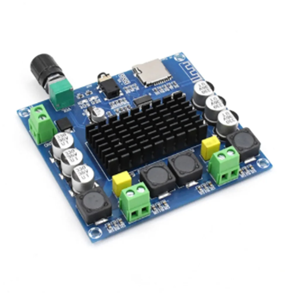 XH-A105 Bluetooth 5,0 TDA7498 цифровой усилитель плата 2x100 Вт стерео аудио усилитель модуль Поддержка TF карты AUX