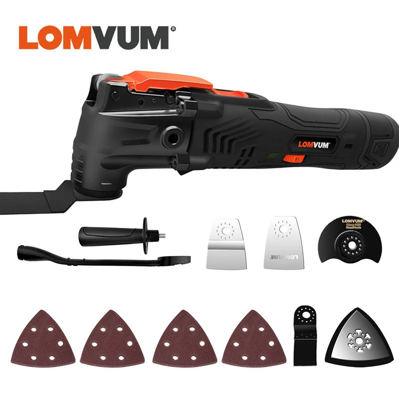 LOMVUM herramienta eléctrica renovadora, sierra eléctrica multifunción, recortadora oscilante de velocidad Variable, herramientas de carpintería el hogar, sierra cortadora|Multiherramientas - AliExpress