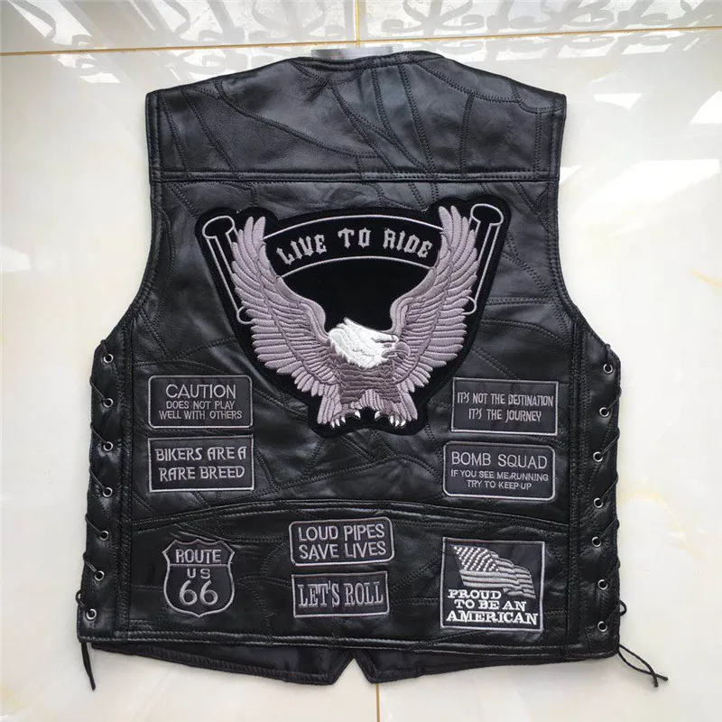 Винтажный Классический Leater мотоцикл гоночный жилет Gilet мотокросса мотоциклетный жилет патчи мужской жилет Rompi мотор летнее пальто