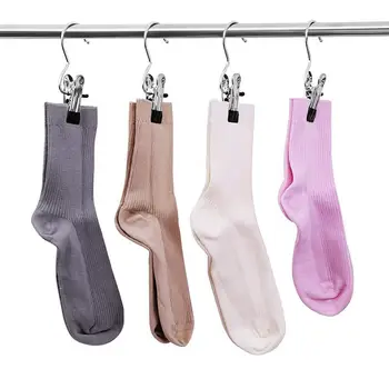 

12 Pcs Clothing Boot Hanger Hold Clips stainless steel Laundry Hook Portable Hanging Clothes Pins Travel Hanger Hold Clips Home