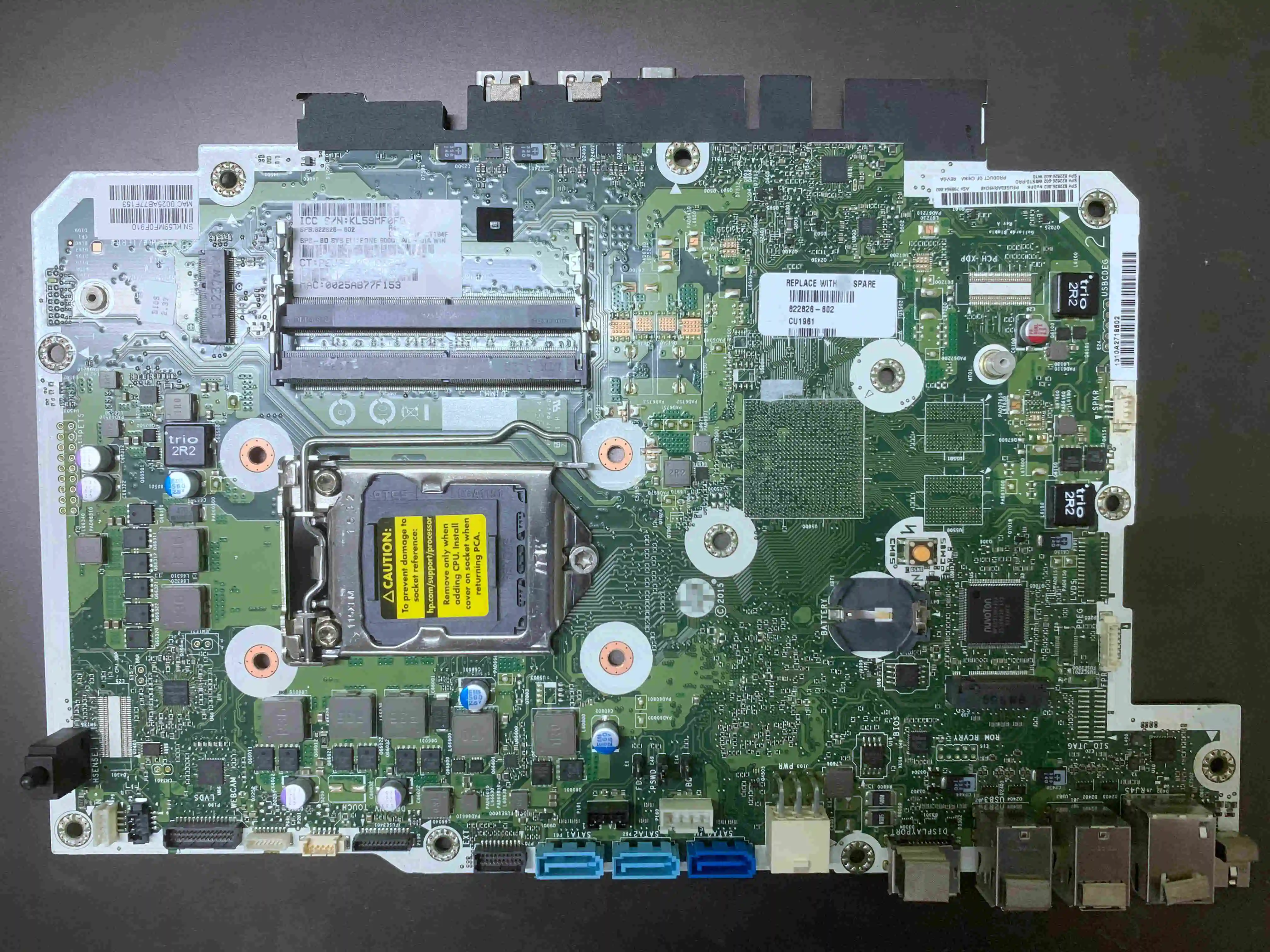 

Новинка для HP EliteOne 800 G2 822826-002/602 798964-002 AIO универсальная материнская плата протестирована Бесплатная доставка