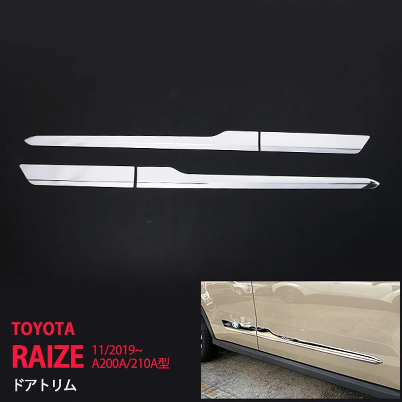 

Car Decoration Accessories for Toyota Raize A200A/210A Stainless Steel Car Door Trim Automobiles Exterior Parts