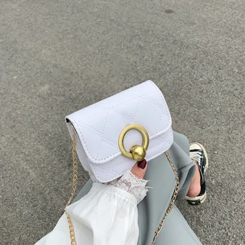 

Net red diamond chain bag female 2020 new bag spring fashion one shoulder messenger bag female wild small square bag