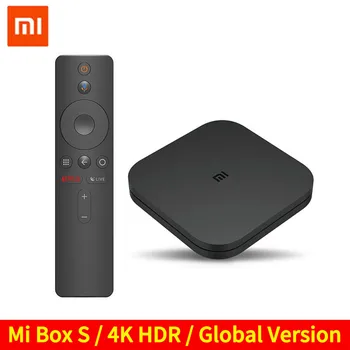 

Original Global Xiaomi Mi TV Box S 4K HDR Android TV 8.1 Ultra HD 2G 8G WIFI Google Cast Netflix IPTV Set top Box 4 Media Player