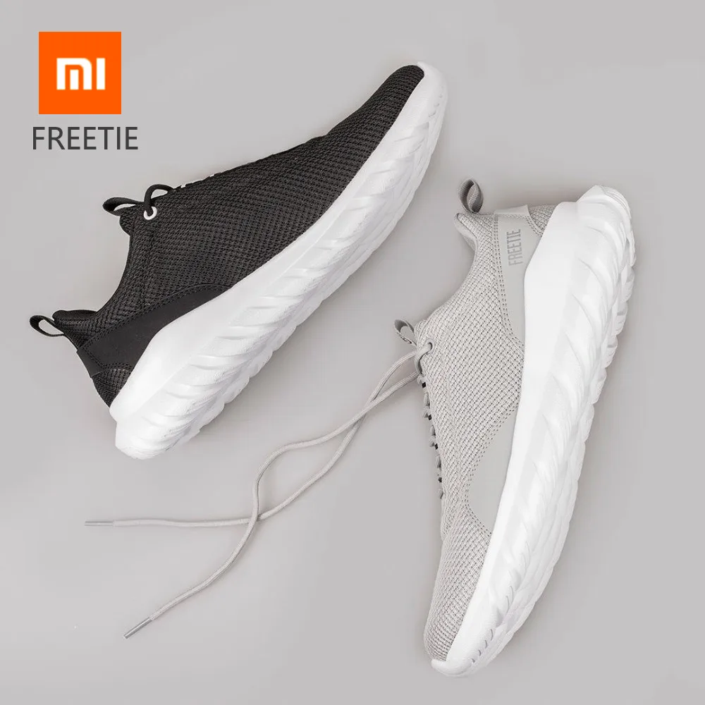 Мужская Спортивная обувь Xiaomi FREETIE 39-44 больших размеров легкие дышащие вязаные