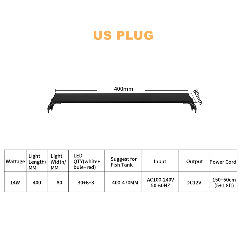 US PLUG 40CM