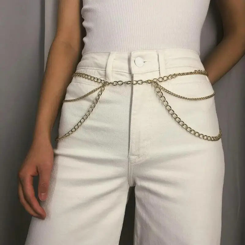 

Metal Body Waist Chain For Women Dress Belt Bohemian Multilayer Waist Chain Fashion Apparel Accessories 2019 Gift Wholesale